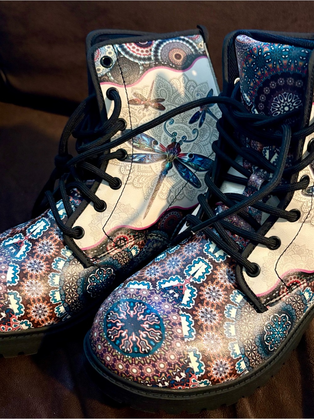 Boots, Dragonfly Mandala, Groovy Guy